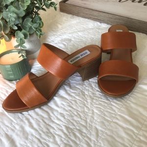 Steve Madden cognac sandals